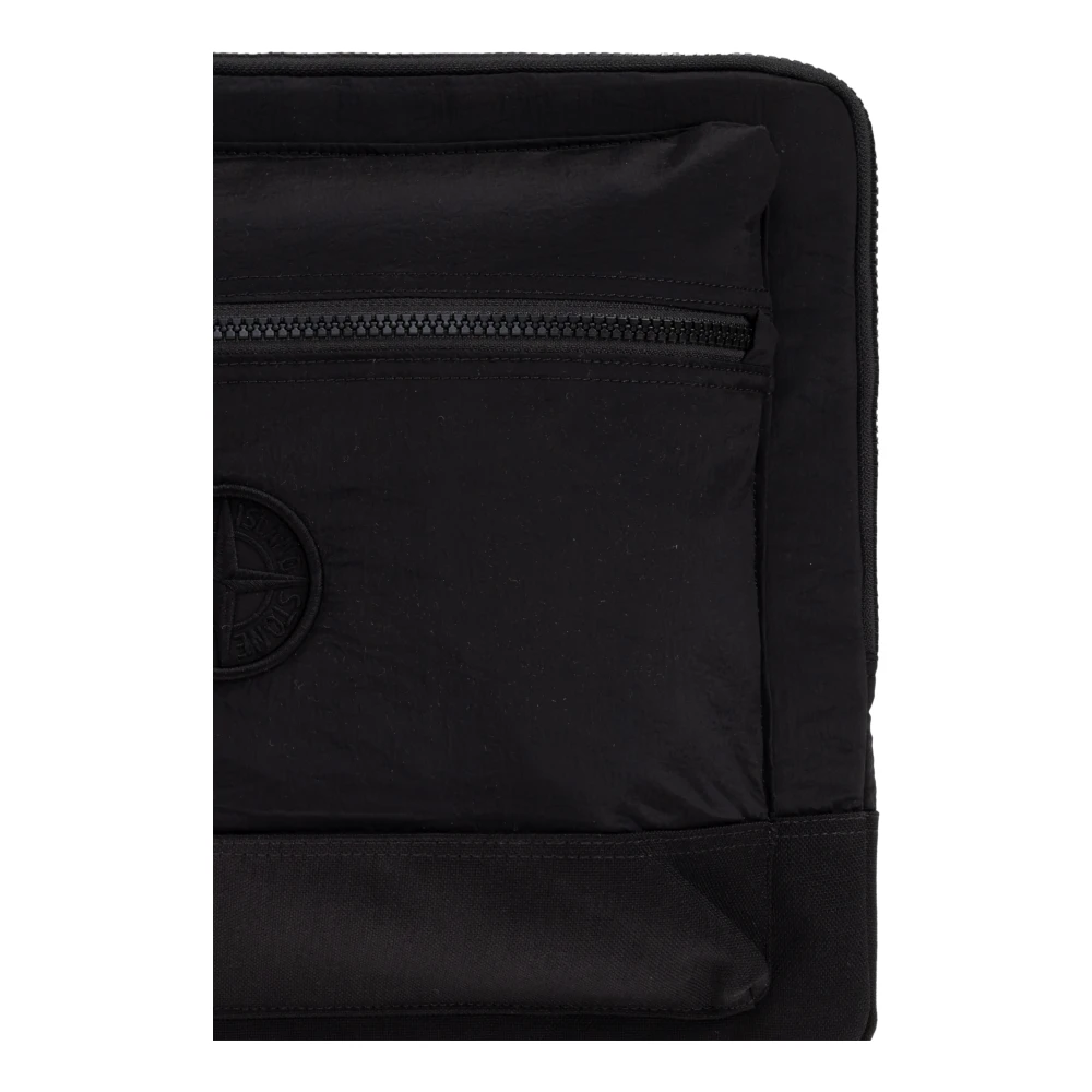 Stone Island Tas met logo Black Heren