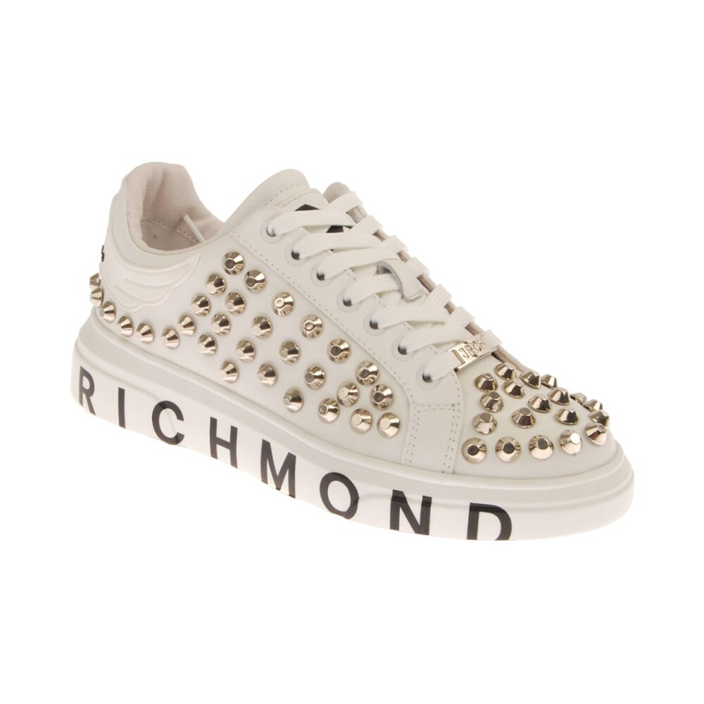 Zapatillas de Cuero con Tachuelas para Mujer John Richmond Hombre