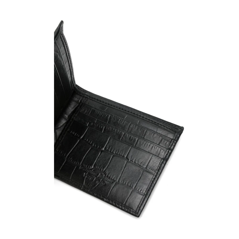 John Richmond Zwarte Bi-Fold Portemonnee met Kaartsleuven Black Heren