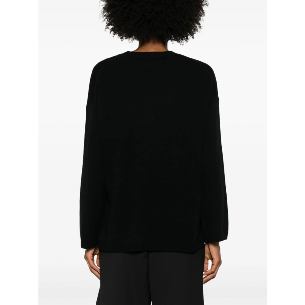 allude Zwarte Sweatshirt Aw24 Damesmode Black Dames