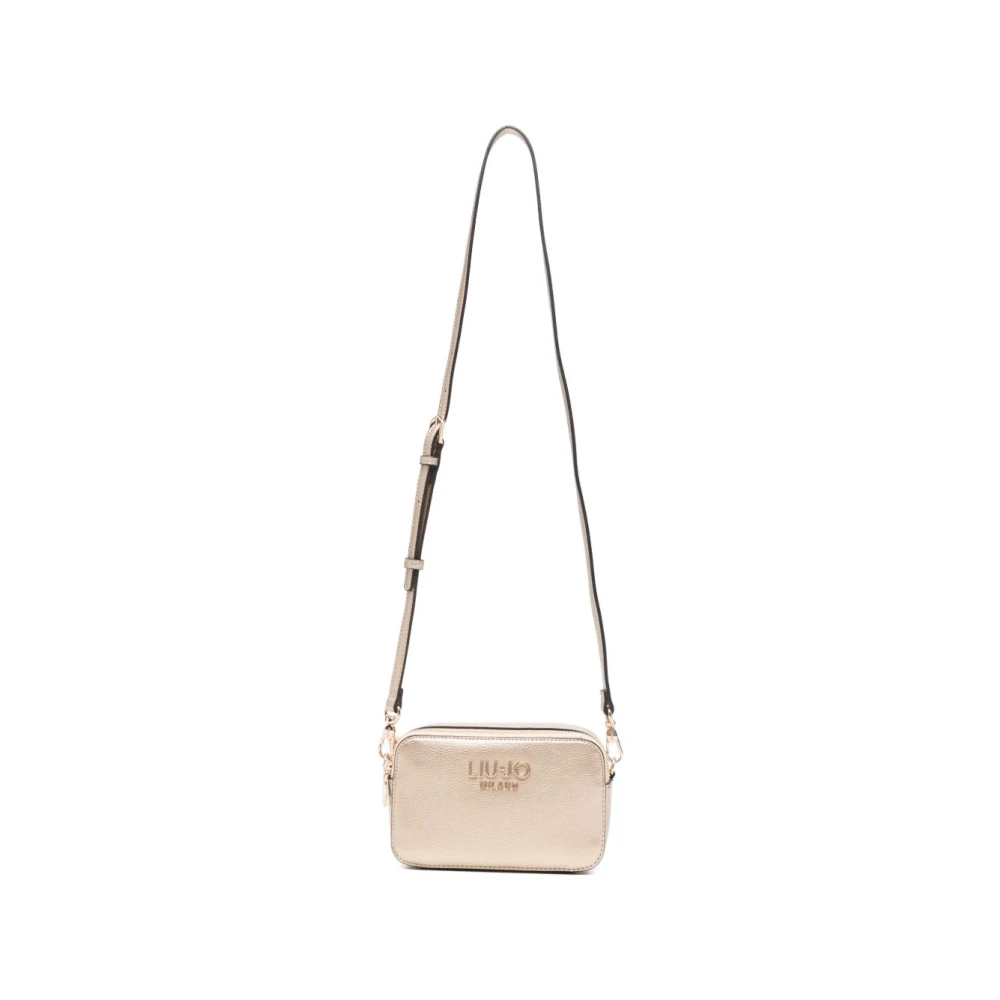 Liu Jo Donna Giallo - Borsa A Spalla Con Logo Oro Rosa - Bags - One Size