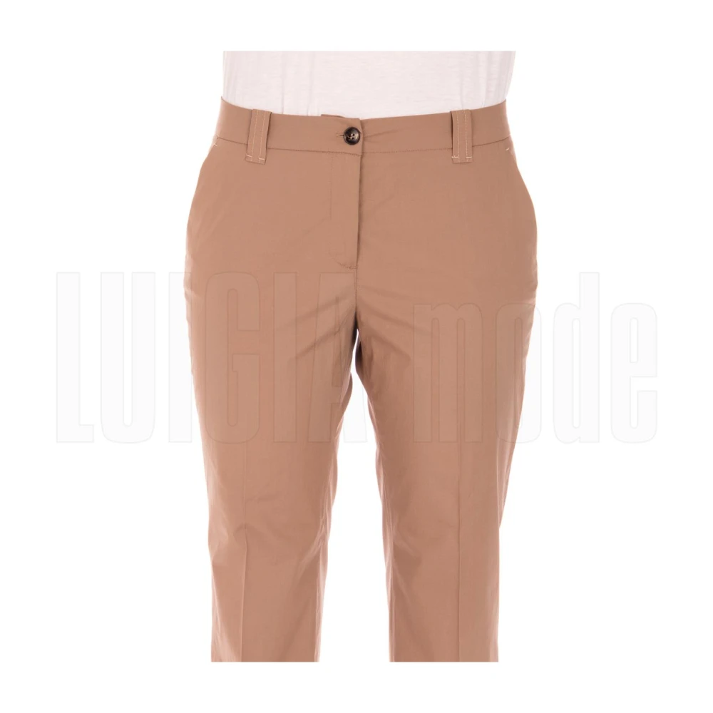 Via Masini 80 Stijlvolle Herenbroek Beige Dames