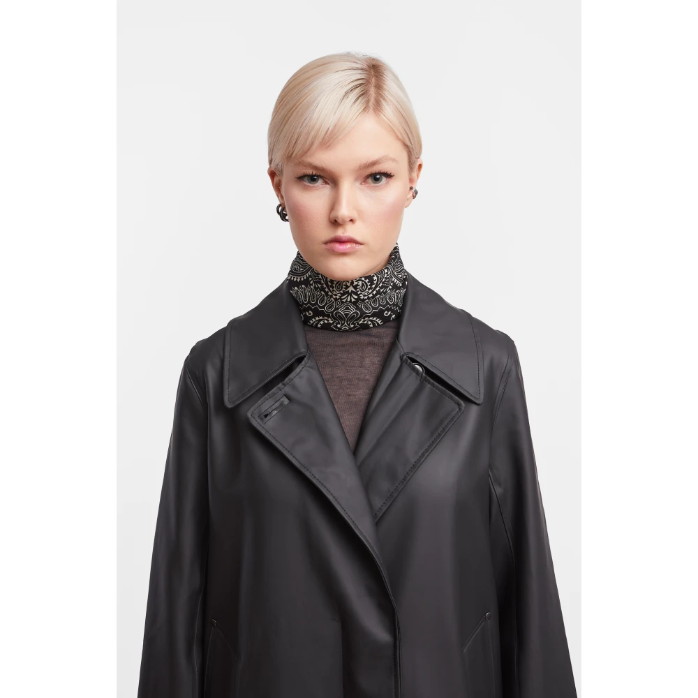 Stutterheim Elegante Regen Trenchcoat Black Dames