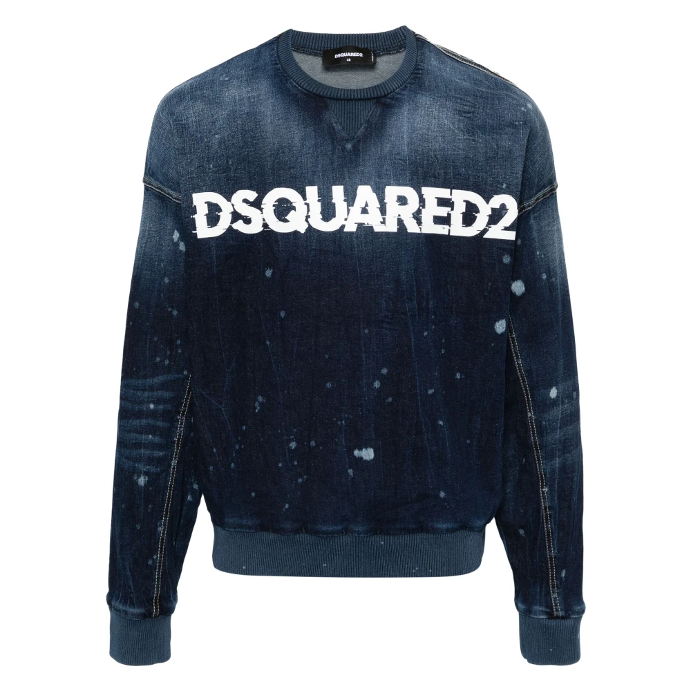 Dsquared2 Sweatshirts Blue Heren