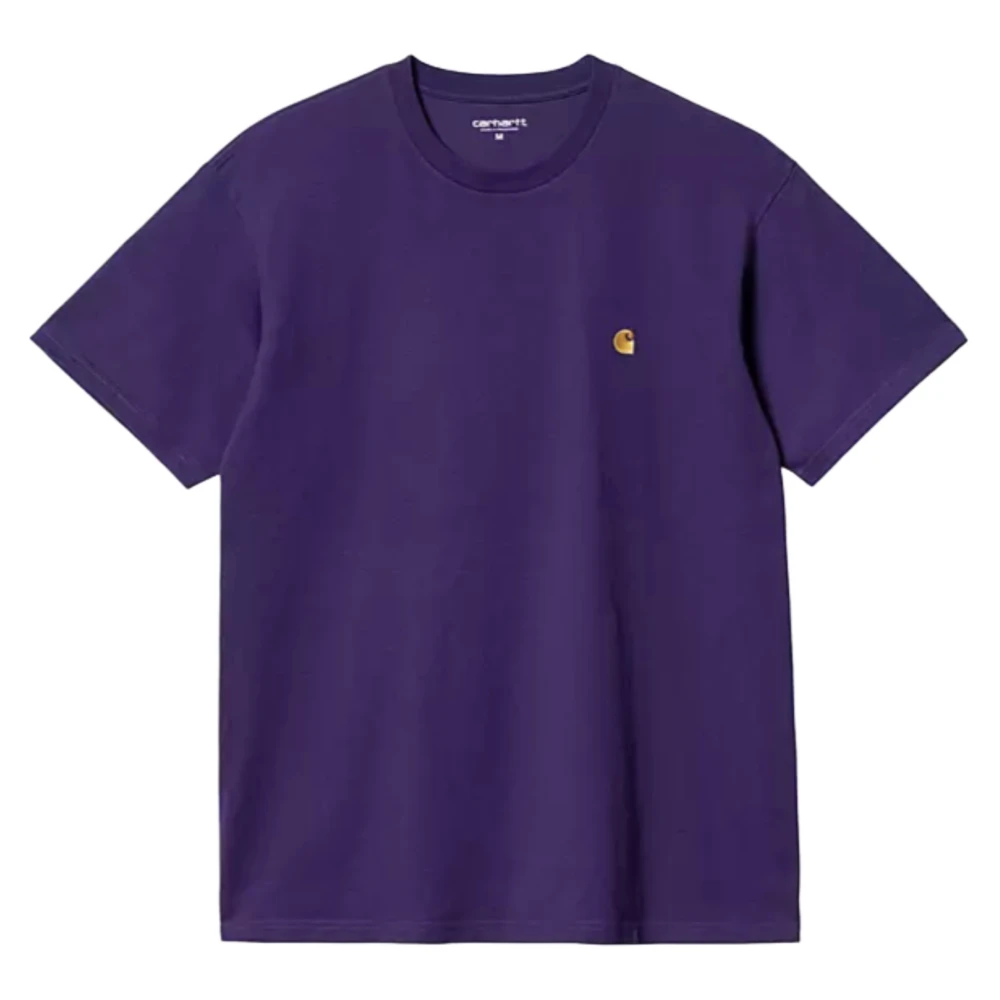 Carhartt WIP Chase T-Shirt in Tyrian Gold Purple Heren