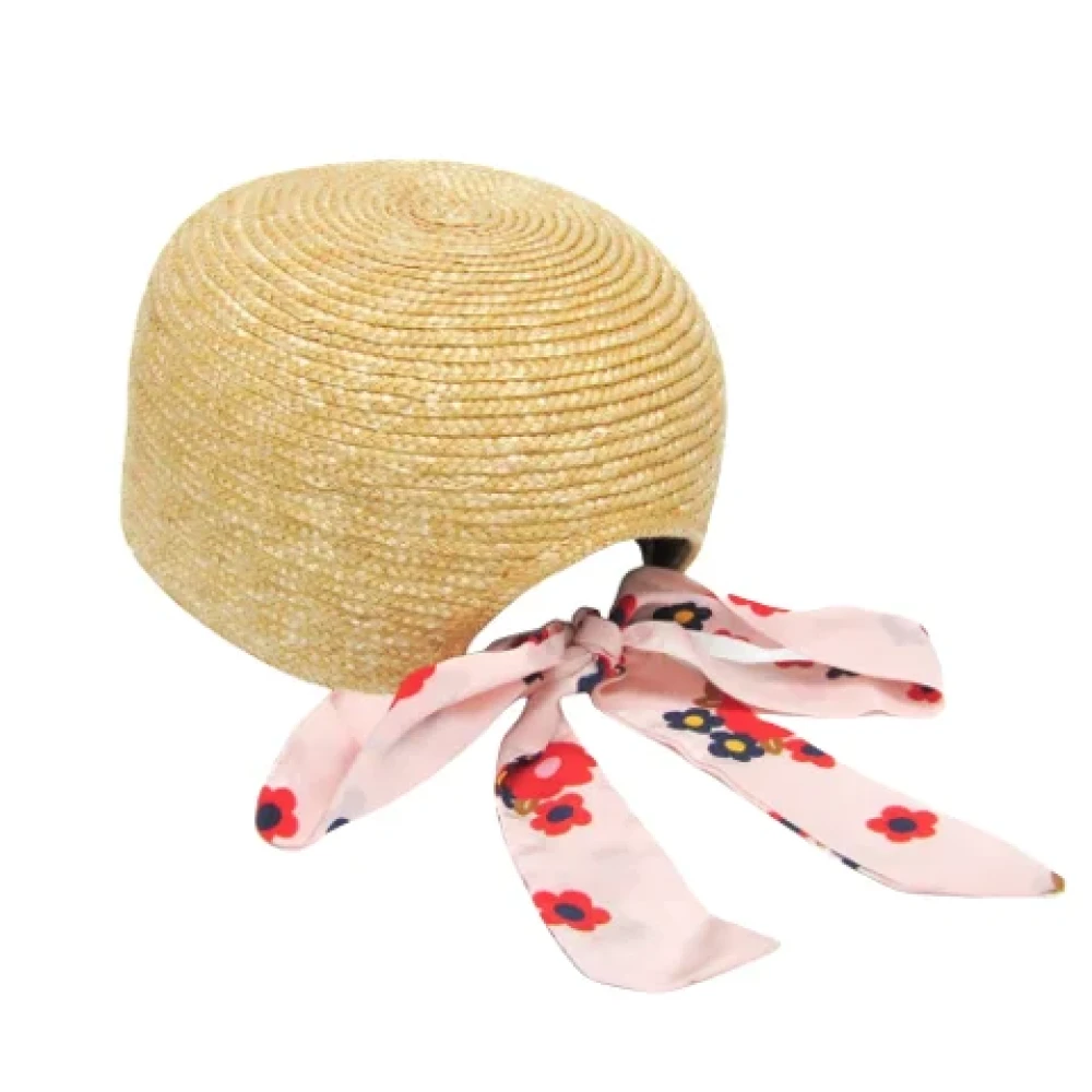 Miu Pre-owned Fabric hats Beige Dames