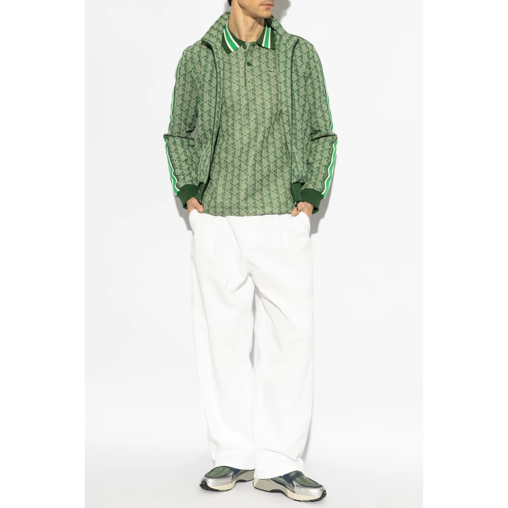 Lacoste Sweatshirt met opstaande kraag Green Heren