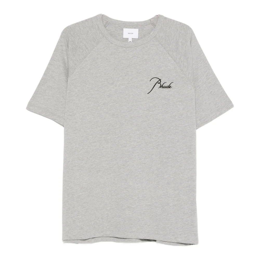 Rhude Hombre Gris - Camiseta De Cuello Redondo - Tops - M - Camiseta De Cuello Redondo
