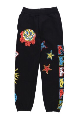 black-mosaic-smiley-sweatpants