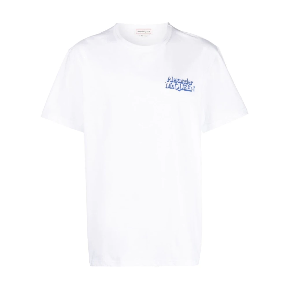 Alexander mcqueen Logo T-shirt met korte mouwen White Heren