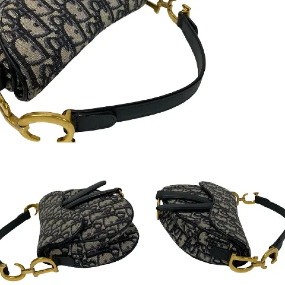Dior Vintage Pre-owned Leather dior-bags Black Dames