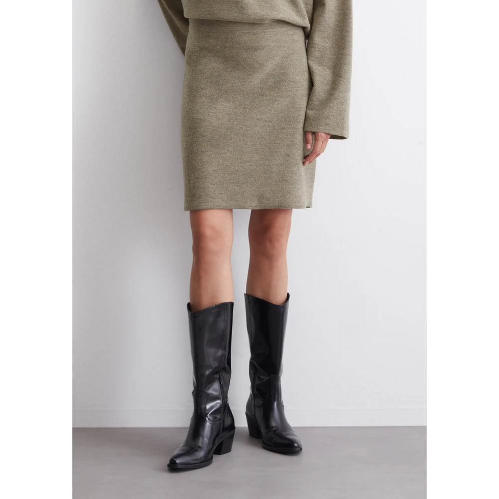 Marc O'Polo Wollen minirok gevormd Brown Dames