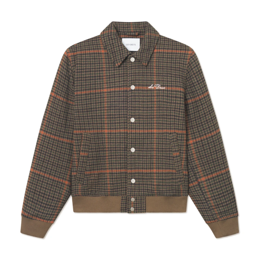 Houndstooth Varsity Jacke Teak - Les Deux - Modalova