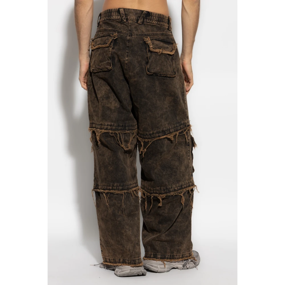 Misbhv Wijde jeans Brown Heren