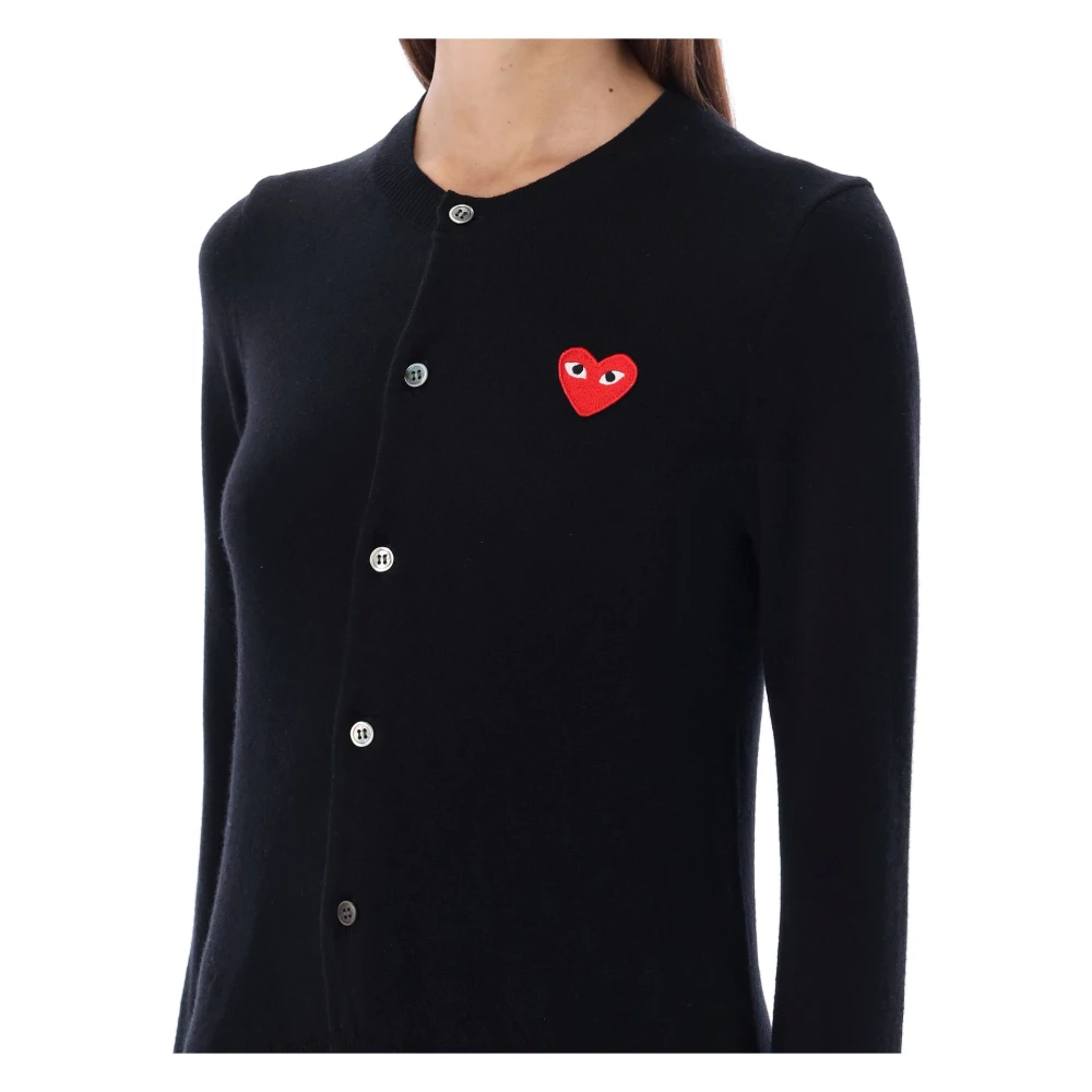 Comme des Garçons Play Cardigans Black Dames