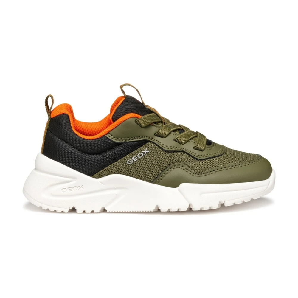 Geox Boys Green Sneakers,, Kids Trainers Size 30 Eu