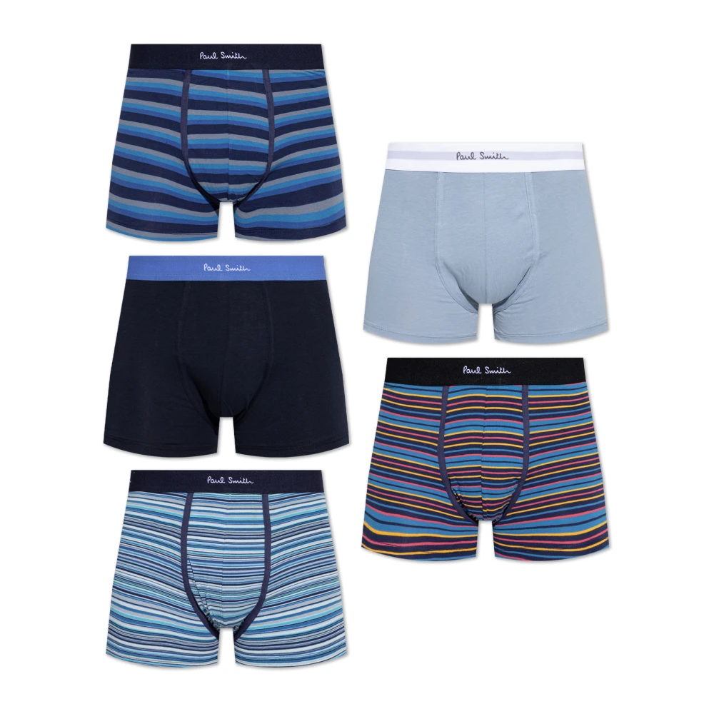 Paul Smith Mannelijk Multicolor Five-Pack Mixed Signature Stripe Boxer Briefs