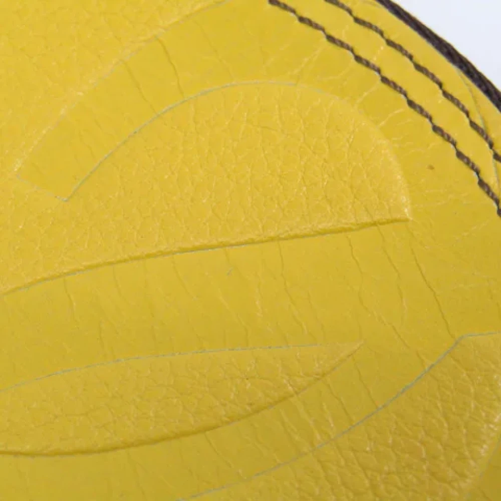Loewe Pre-owned Leather wallets Yellow Dames