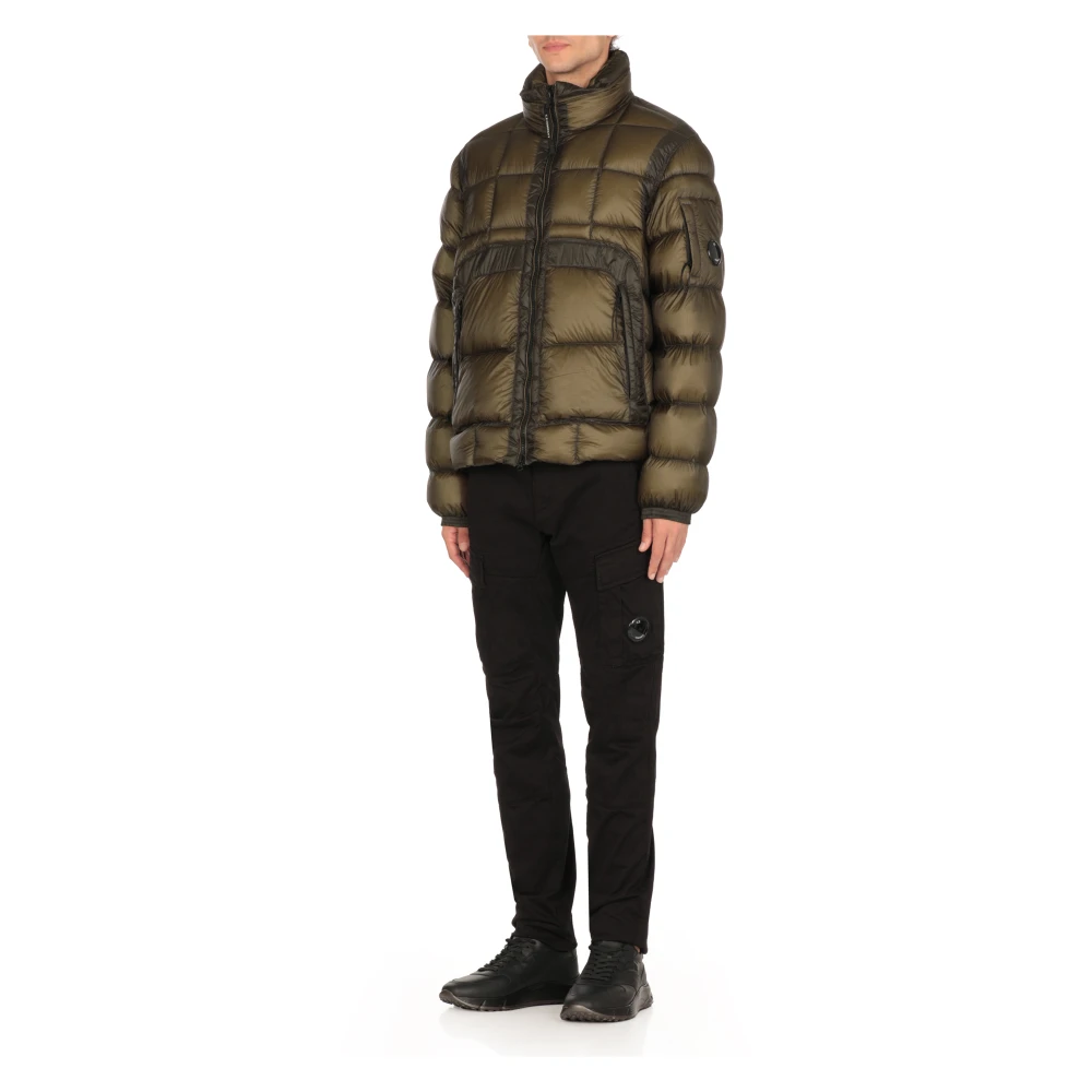 C.P. Company Bruine Gewatteerde Donsjas met Capuchon Brown Heren