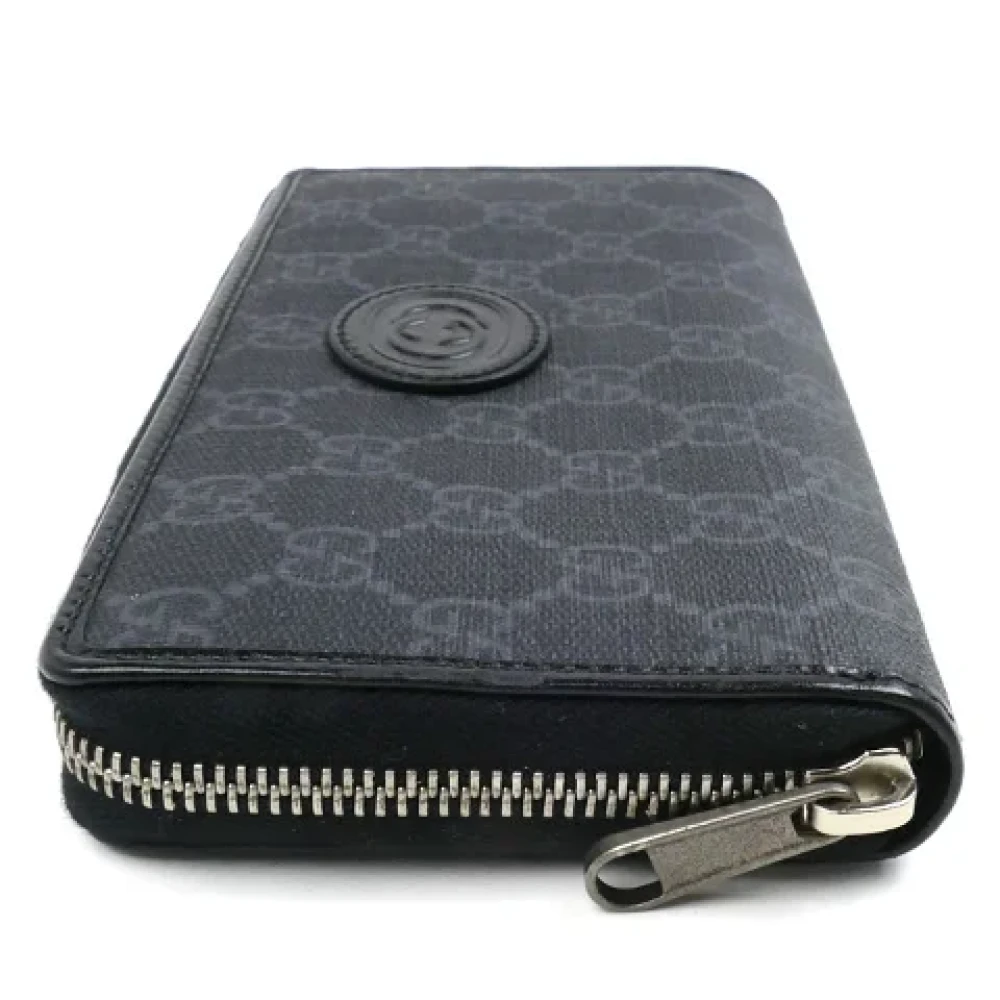 Gucci Vintage Pre-owned Fabric wallets Black Heren