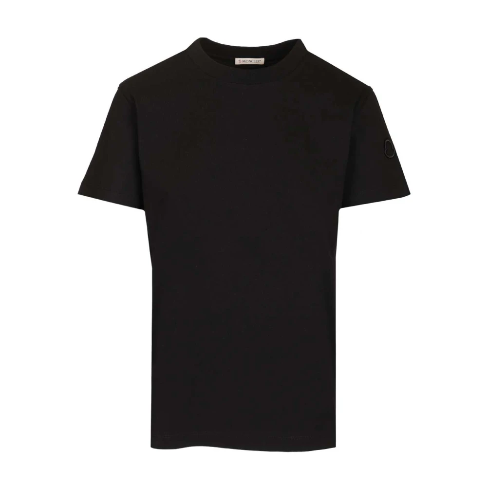 Moncler Black Short Sleeve T-Shirt - Female - T-Shirts - S - Tops