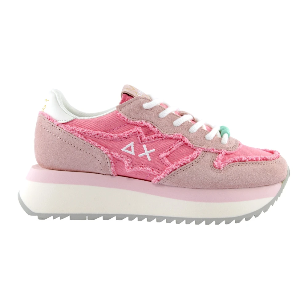 Sun68 Bloemenprint Jurk voor Vrouwen Dames Schoenen Roze