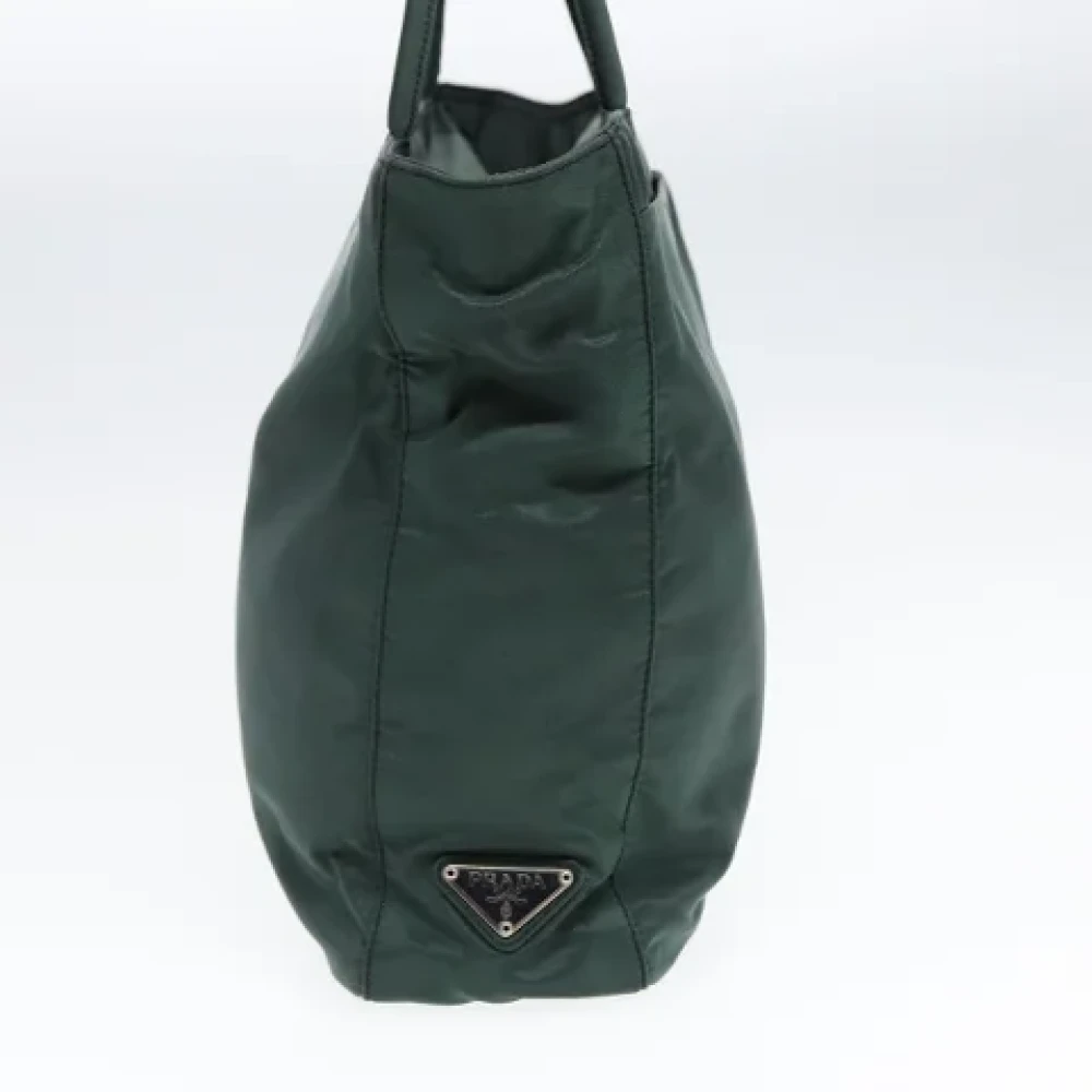 Prada Vintage Pre-owned Fabric totes Green Dames