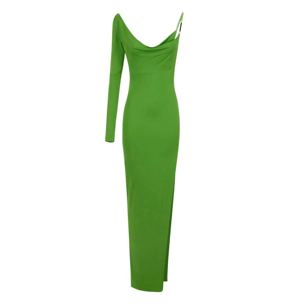 Elisabetta Franchi Green Gowns, Female, S, Red Carpet Dress