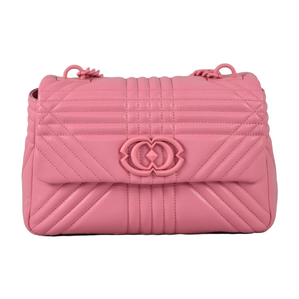 La Carrie Leren Schoudertas Pink Dames