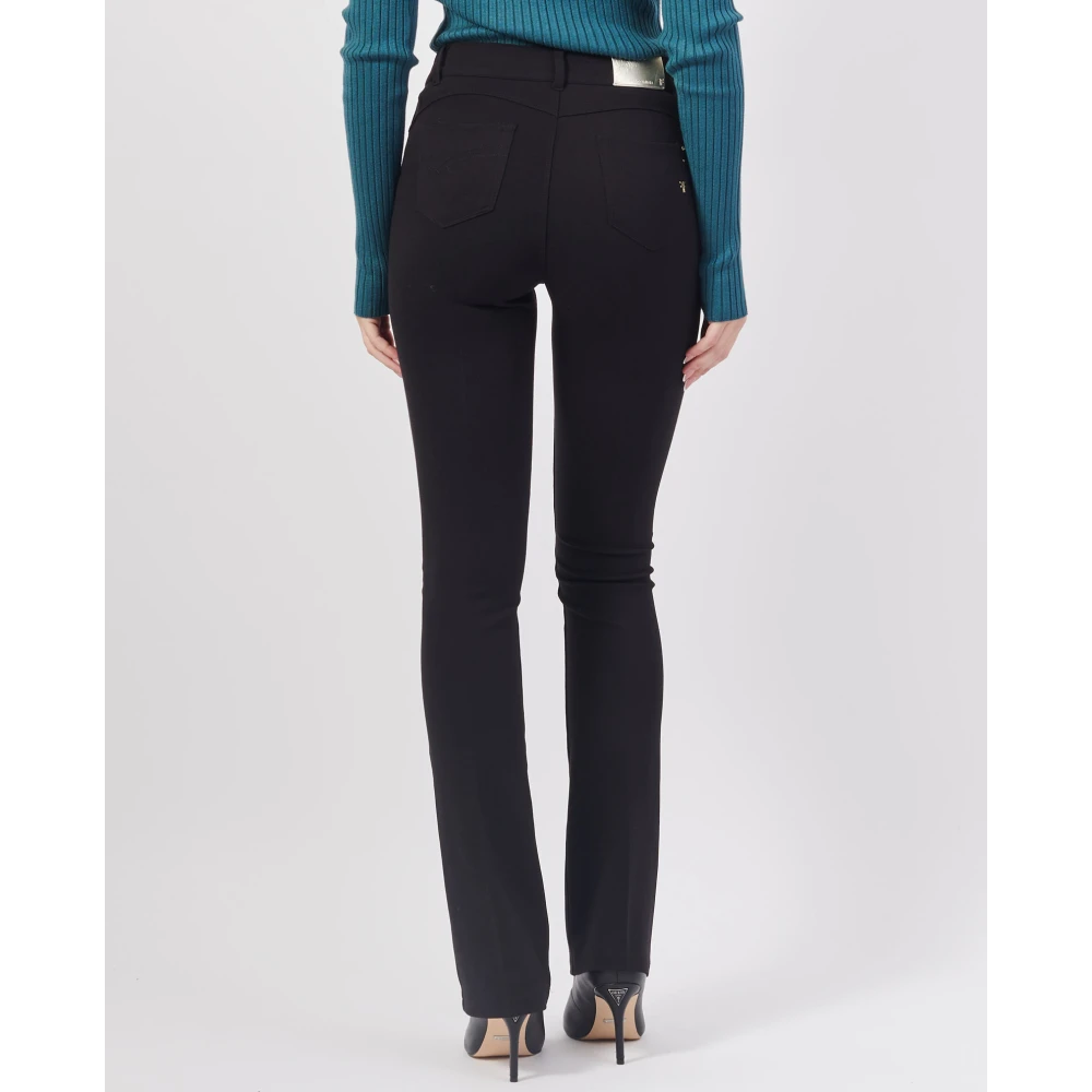 Fracomina Zwarte Slim Fit 5-Pocket Jeans Black Dames