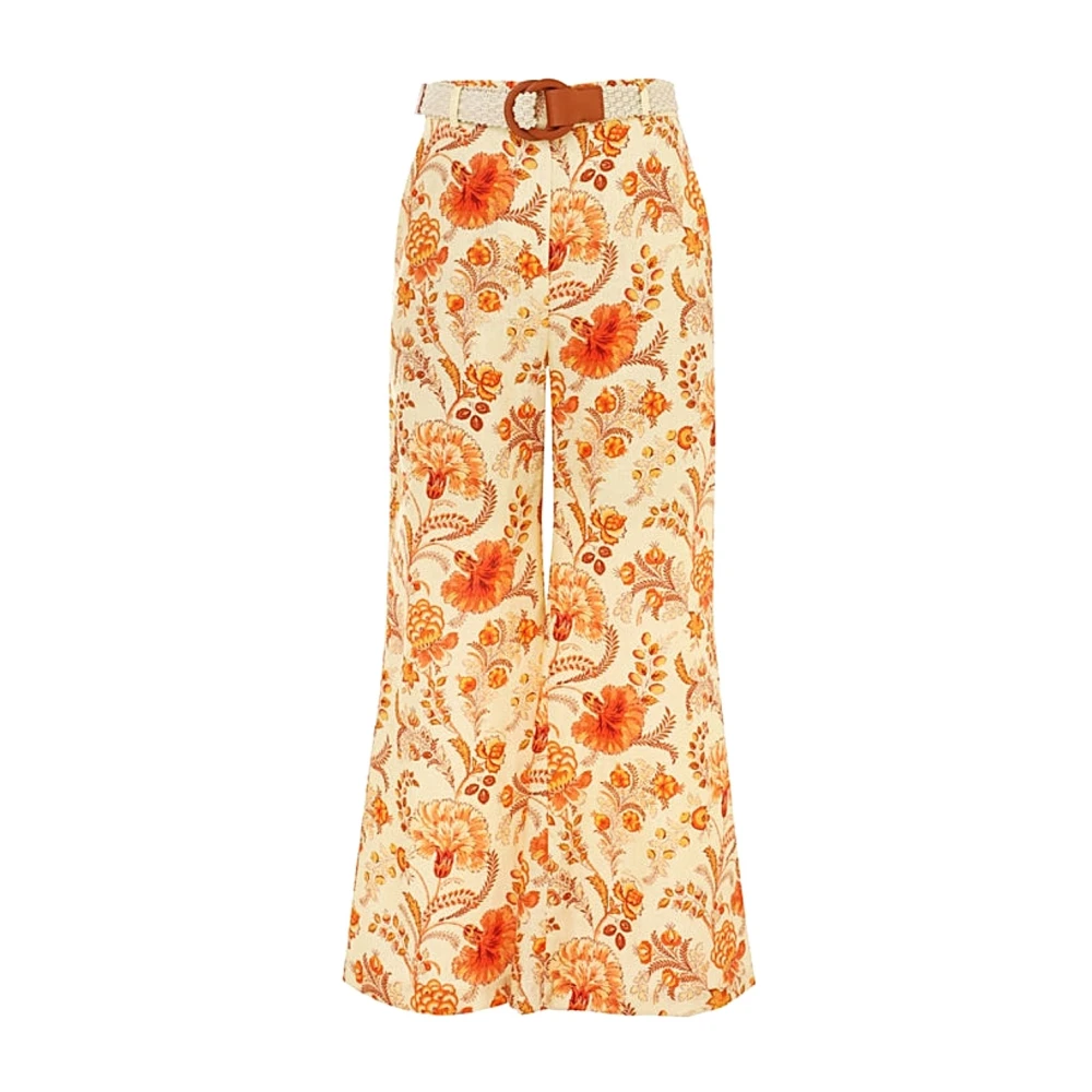 Zimmermann Casual Katoenen Broek Orange Dames