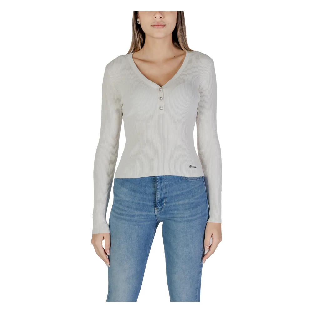 Knitwear > V-neck Knitwear - - Guess - Modalova