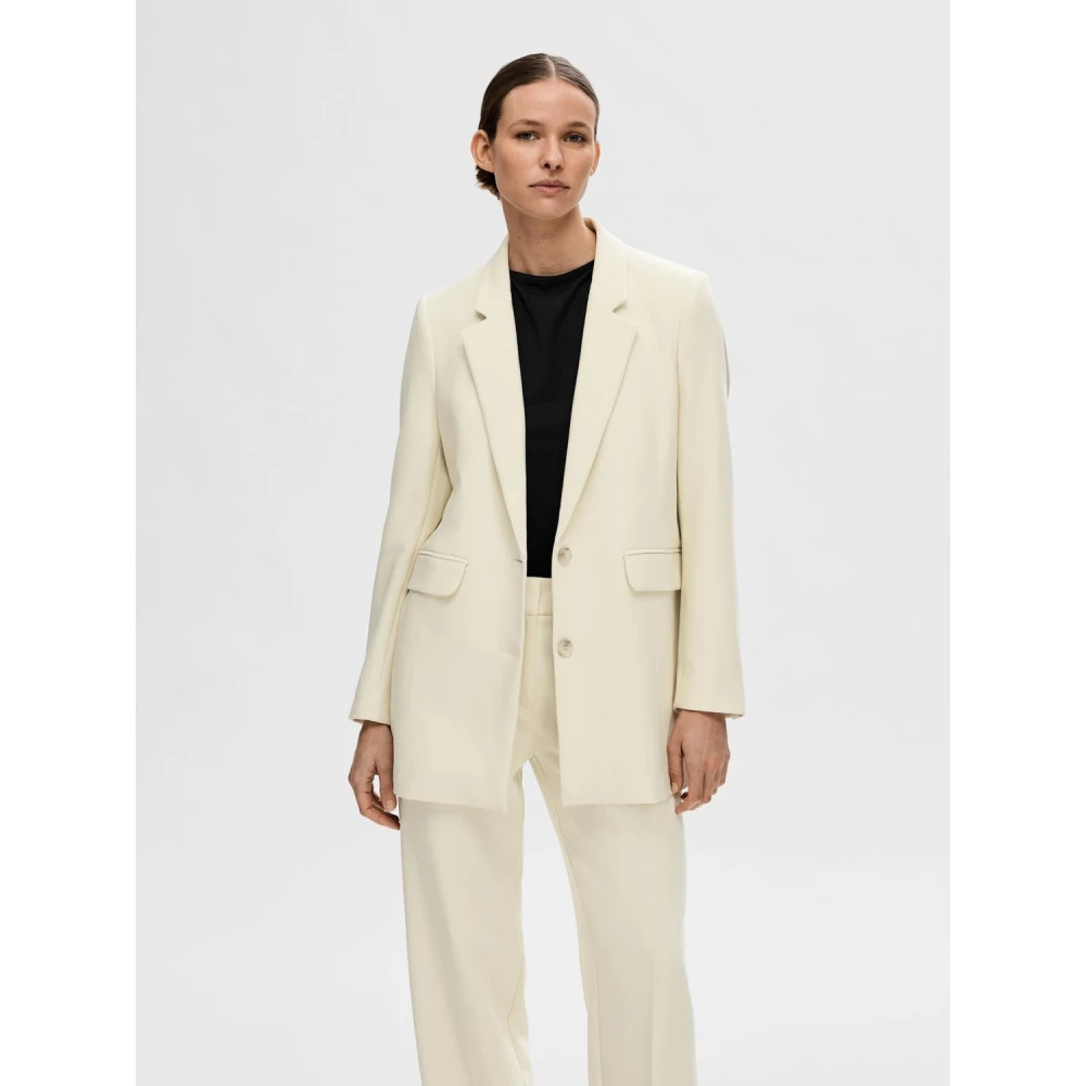 Selected Femme Blazers Beige Dames