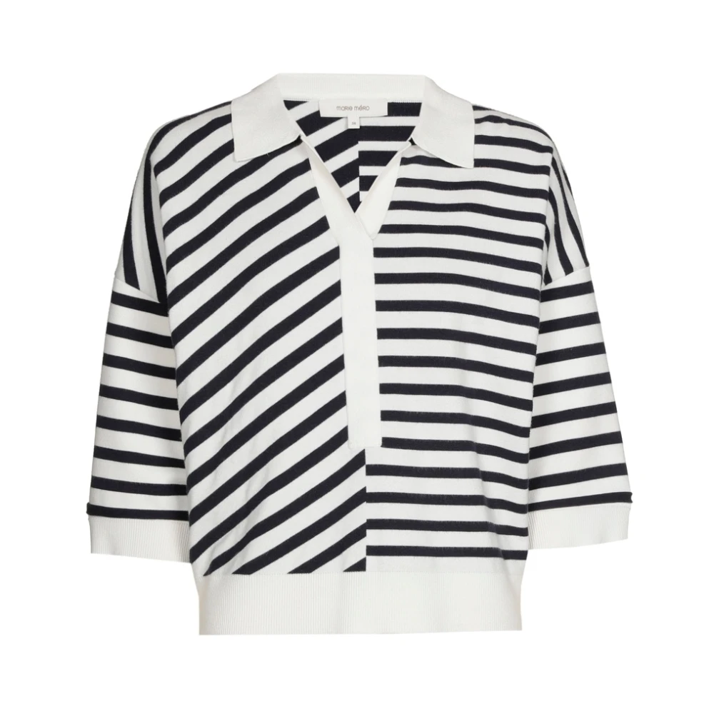 Marie Méro Gestreept poloshirt voor een sportieve look Multicolor Dames