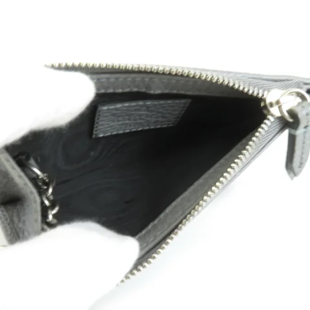 Gucci Vintage Pre-owned Leather key-holders Gray Dames