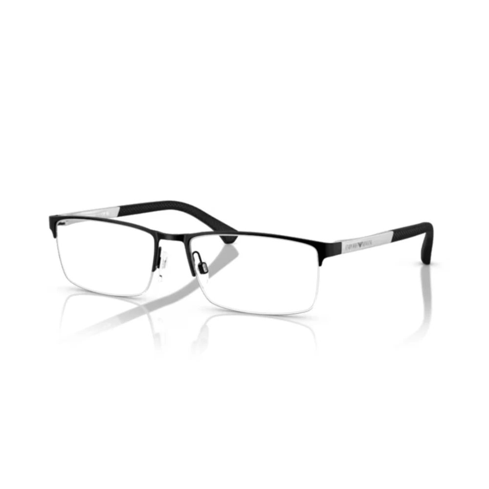 Emporio Armani Unisex Black Glasses, 55 Mm, Optical Frame