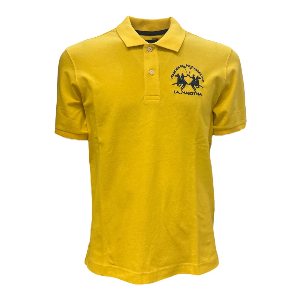 La Martina Men's Yellow Polo Shirt