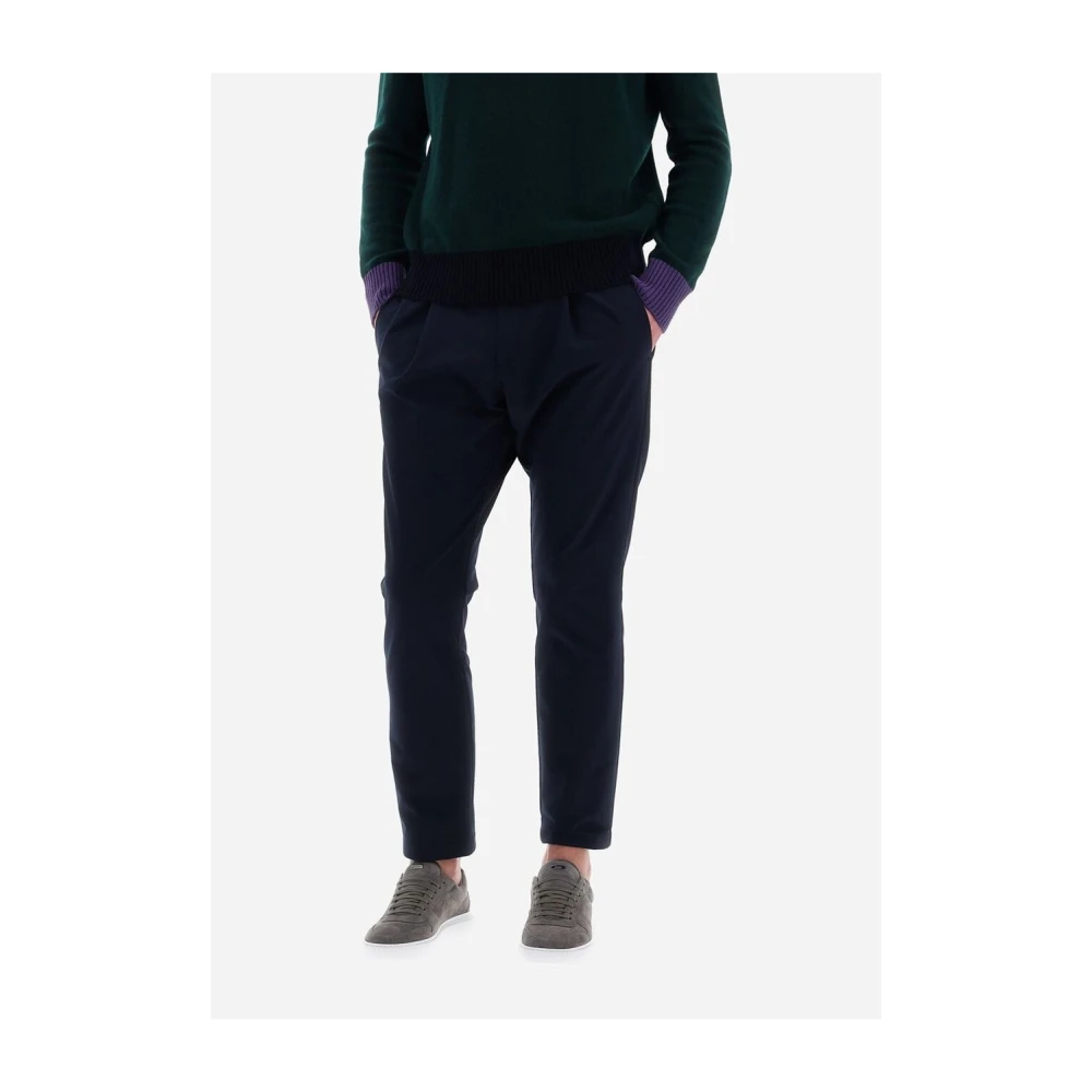 Herno Slim Fit Broek Blue Heren