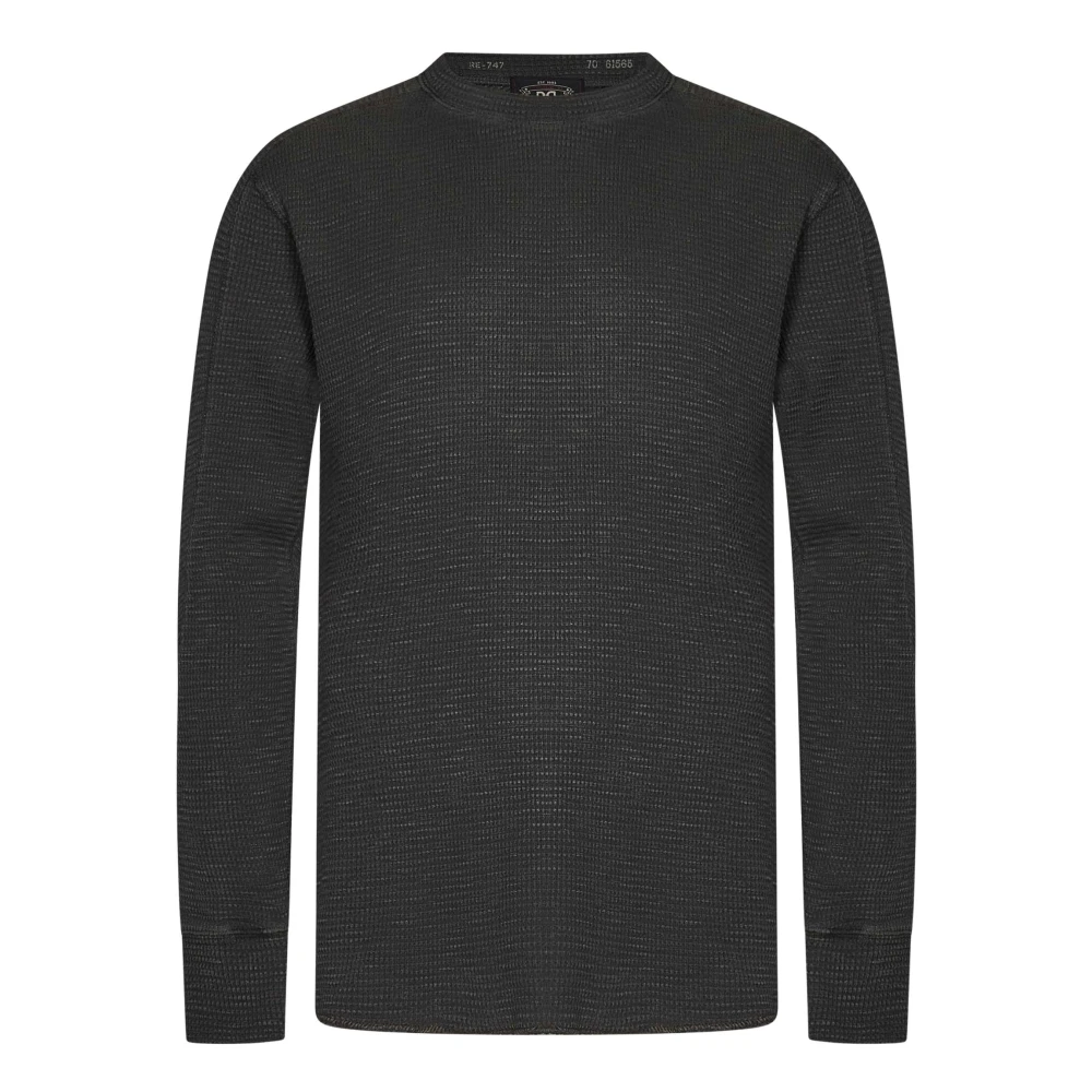 Ralph Lauren Crewneck Top met Lange Mouwen Black Heren