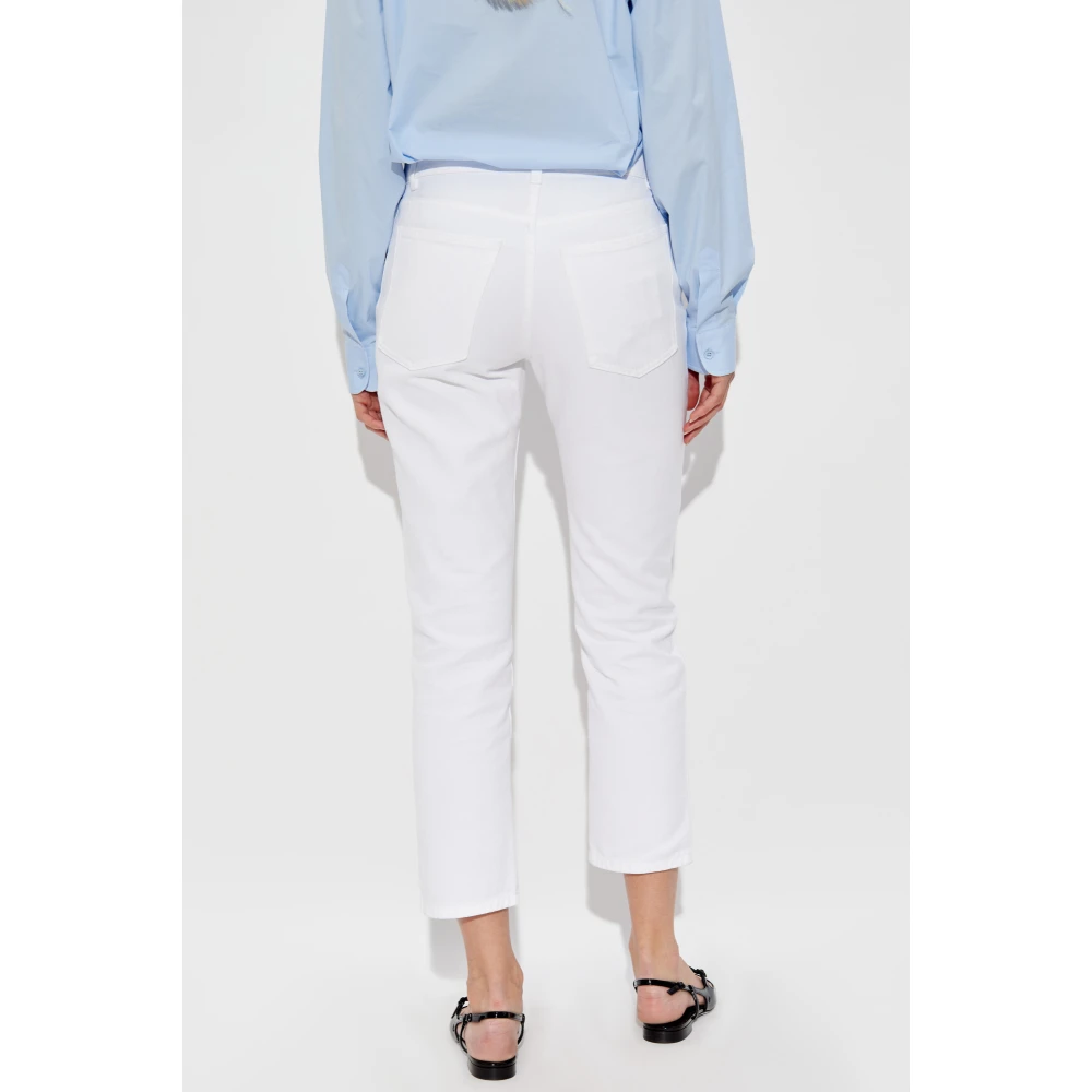 Moschino Jeans met licht toelopende pijpen White Dames