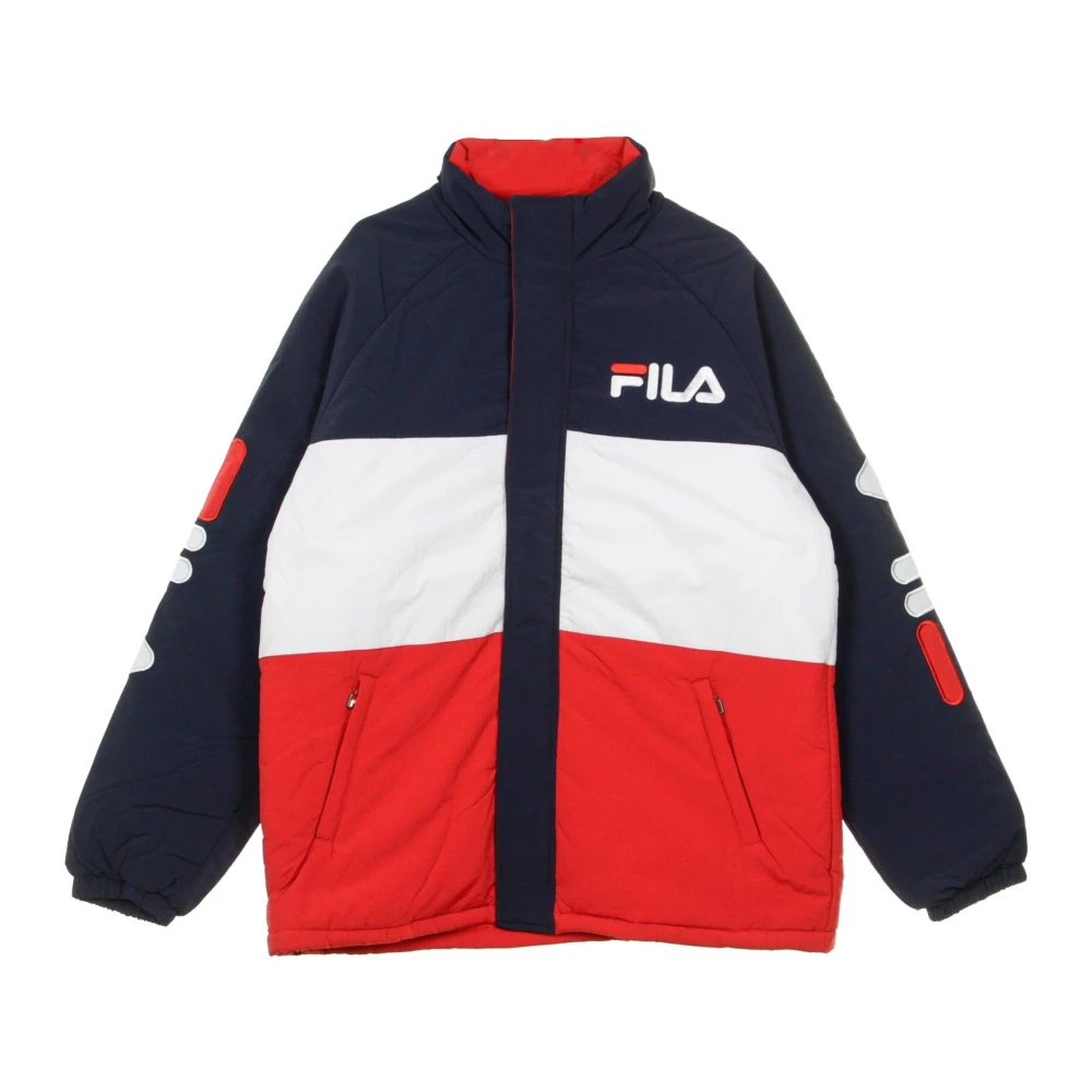 Fila Gewatteerd Herenjack Zwart Rood Wit Multicolor Heren
