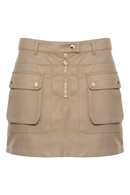 Cotton Pocket Mini Skirt