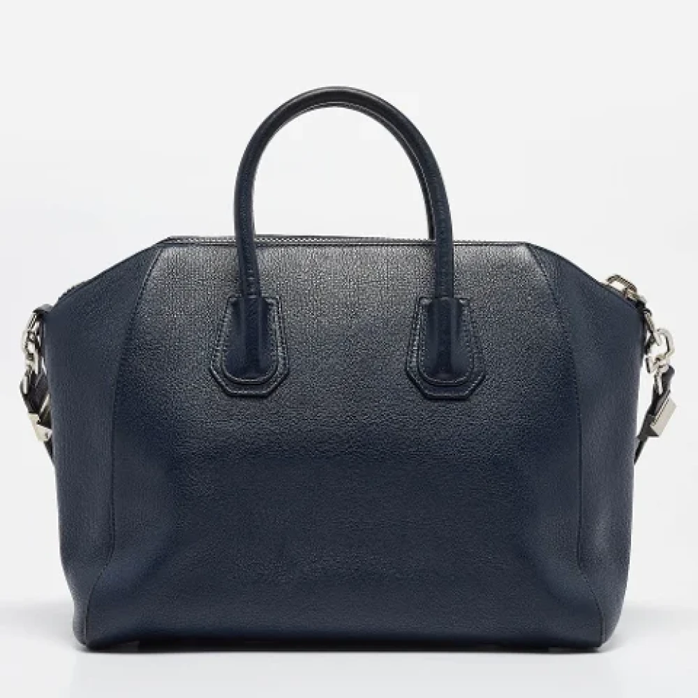 Givenchy Pre-owned Leather handbags Blue Dames