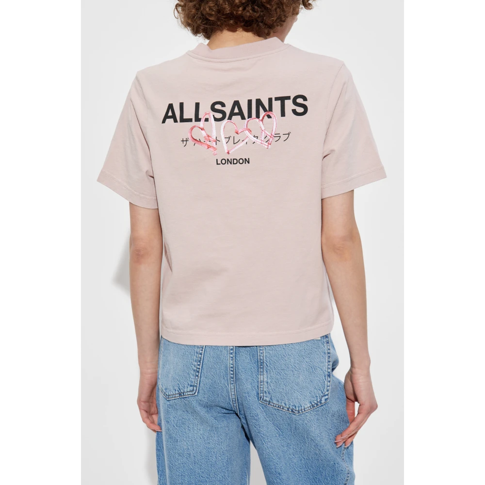 AllSaints T-shirt Amore Pink Dames