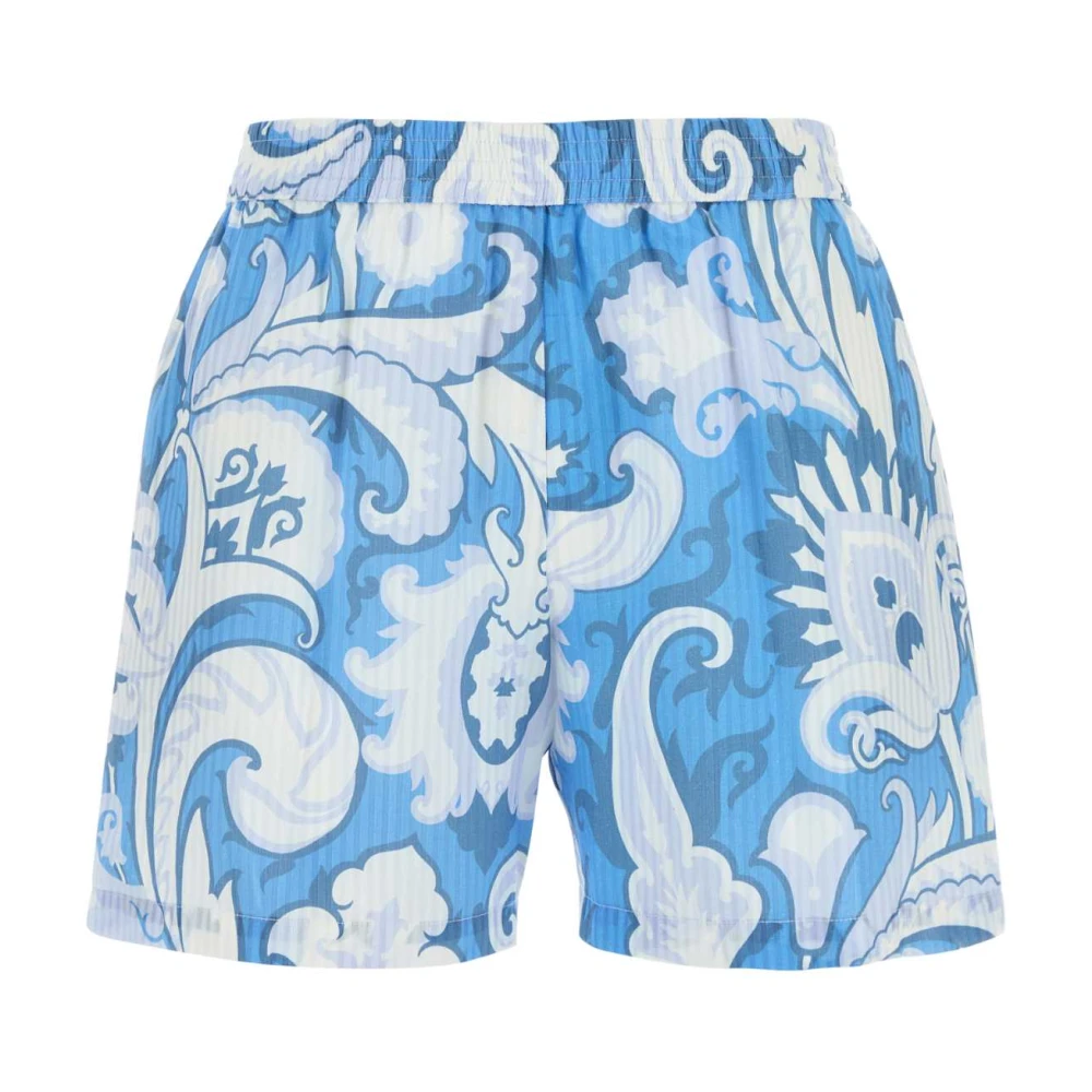 ETRO Stijlvolle bedrukte katoenen shorts Blue Dames