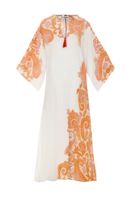 white-and-orange-kaftan-with-iconic-print