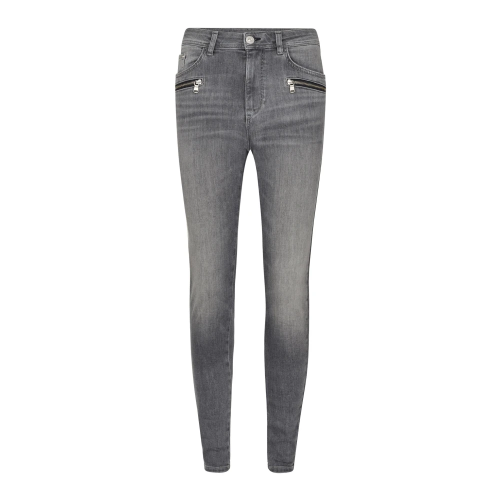 MOS MOSH Slim-Fit Grijze Jeans 155440 Black Dames