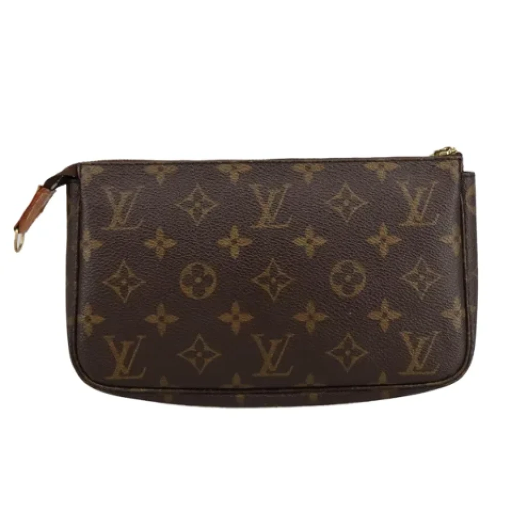 Louis Vuitton Vintage Pre-owned Canvas clutches Brown Dames