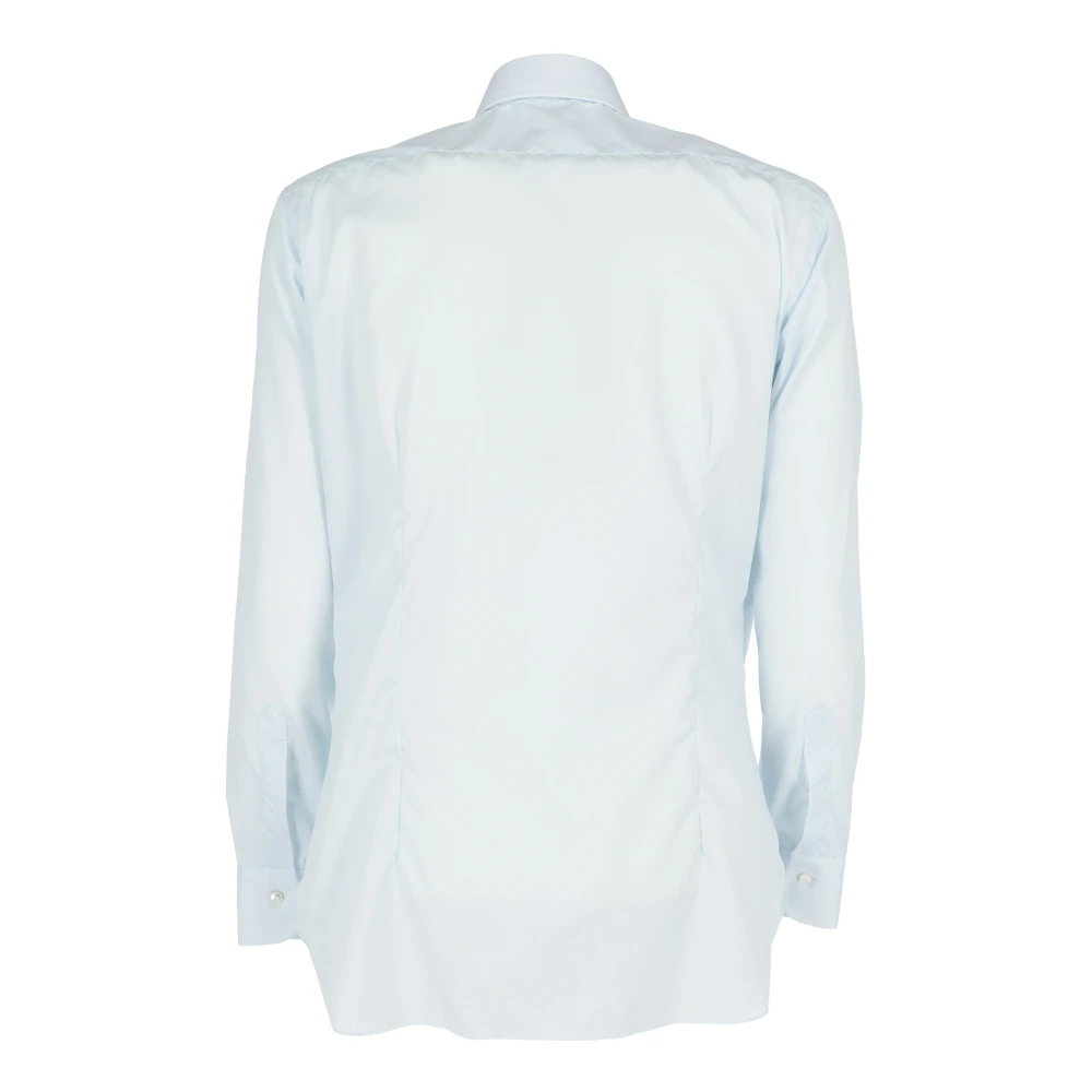 Barba Casual Katoenen Overhemd voor Mannen Blue Heren