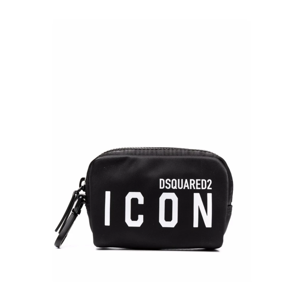 Dsquared2 Iconische Clutch Pouch Black Dames